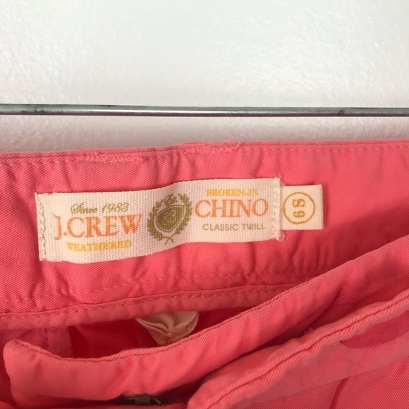 J CREW TWILL CHINO PANTS PINK VTG Size 6 S Barbiecore office Career chic - Picture 6 of 9